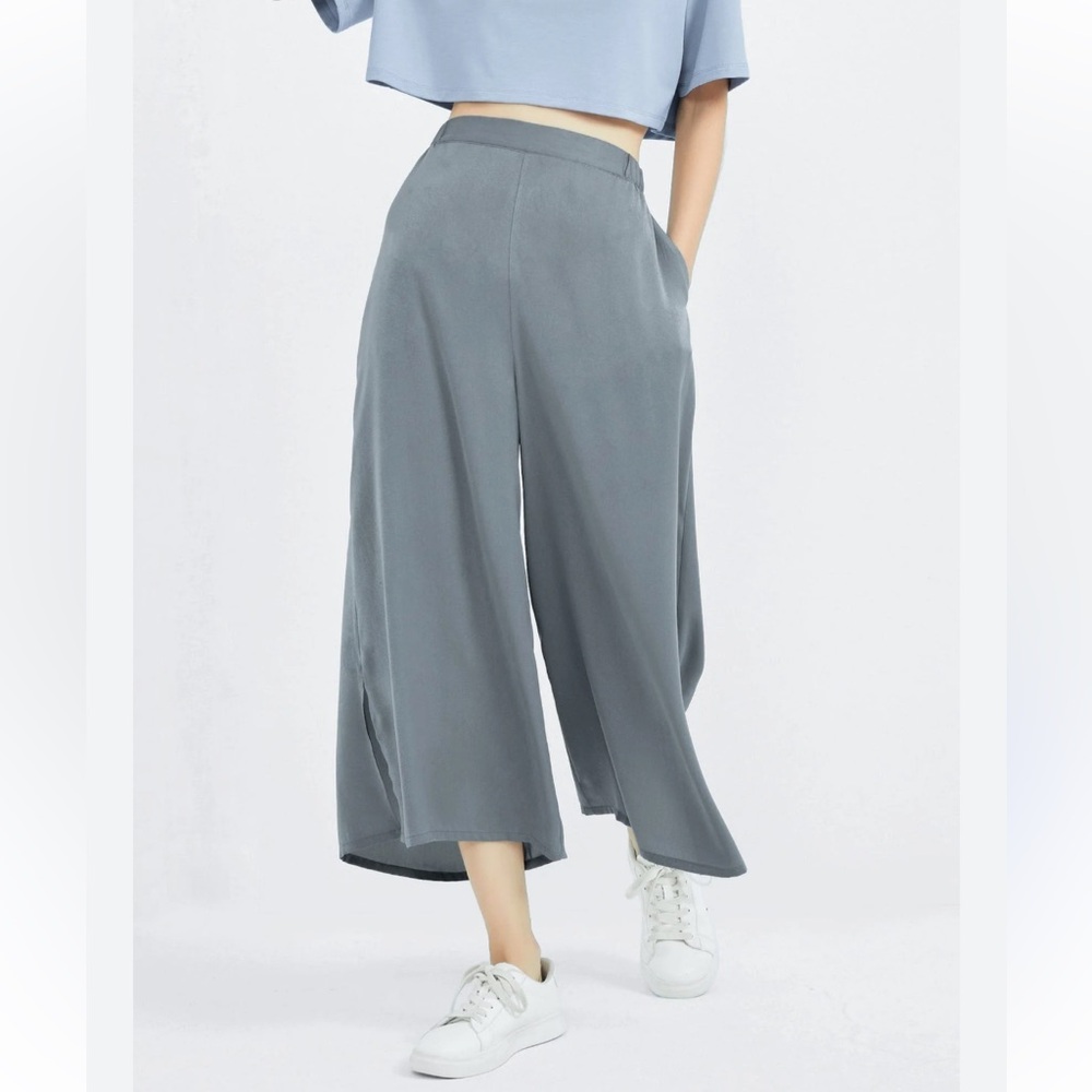 SUPESU Women’s Eden Culotte Pants, sz Small, 3/4 Length, High Waisted